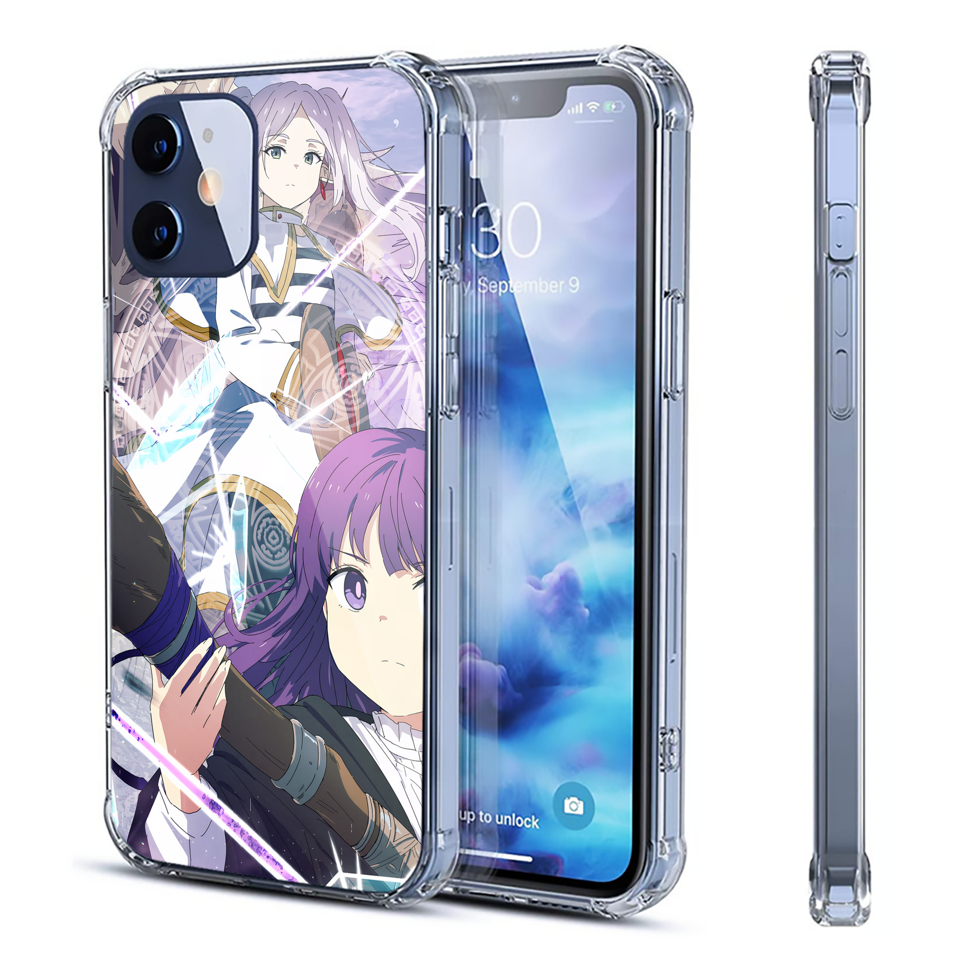 （画像用） 葬送のフリーレン Frieren 【iPhone 12シリーズ対応】透明スマホケース（クリアソフトケース）